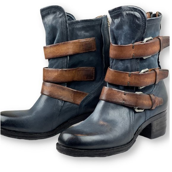 A.S.98 Rare Denium Leather Boot size EU 27 New in Box/Tags